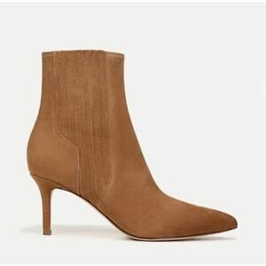 Veronica BEARD WONDER WOMAN™ 70 LISA STILETTO-HEEL BOOTIE Boots NIB 498 7.5 Sand